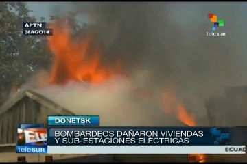 Bombardeos en Donetsk dejan 3 muetos y daños en servicio eléctrico