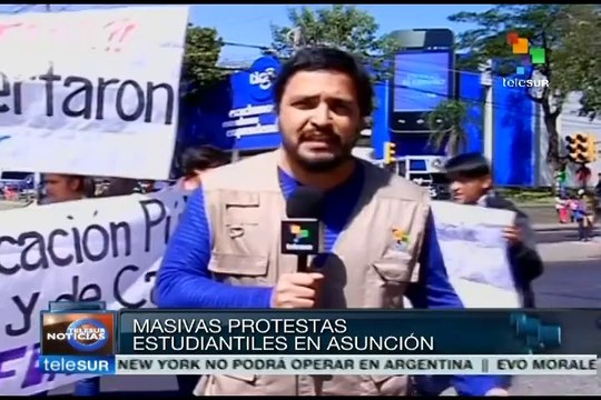 Protestas estudiantiles en Paraguay para exigir educación gratuita