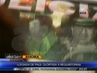 Olórtiga llegó a la sede de requisitorias