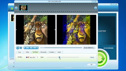 How to convert 2D video to 3D video
