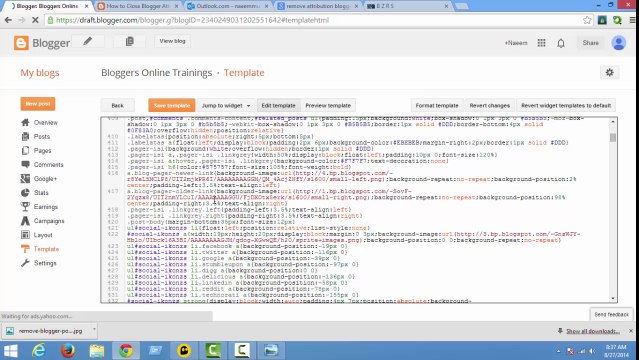 How To Show Remove Button Blogger Attribution in Layout (Powered By Blogger) in Urdu and Hindi