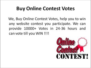 Buy Online Contest Votes