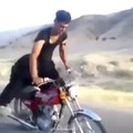 Dangrous stunt of A Biker