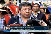 Guatemala: campesinos e indígenas rechazan 