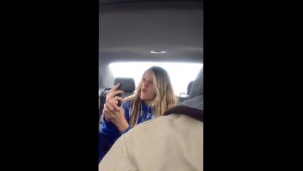 He caught his daughter's epic selfie session on video.... So funny!!