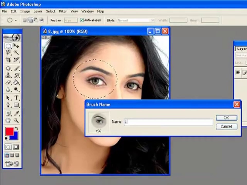 Use of brush tool Adobe Photoshop