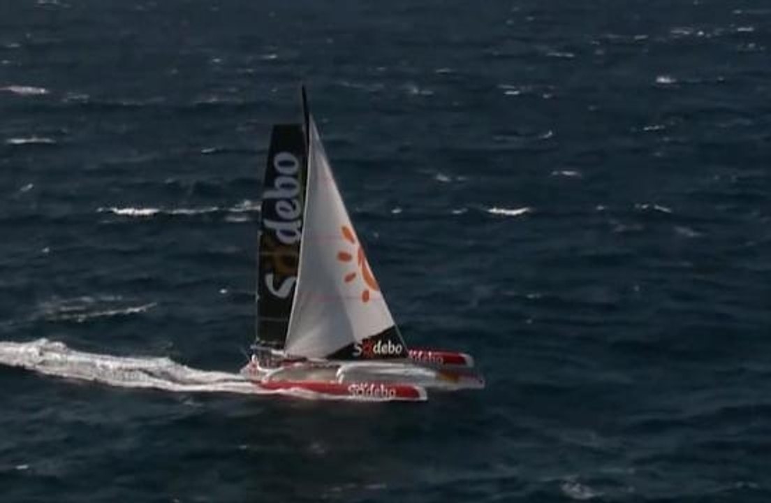 Maxi Trimaran Sodebo  Teaser Tour du Monde 2013  Sodebo Voile