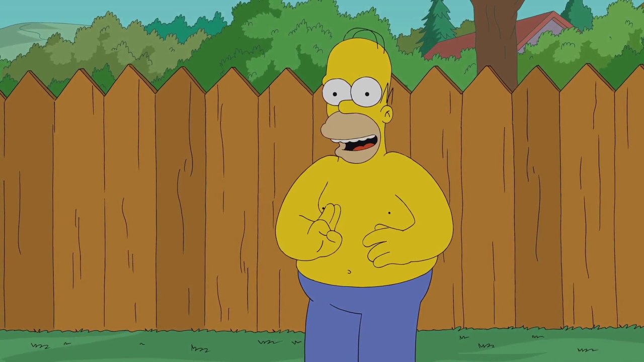 Simpsons Ice Bucket Challenge