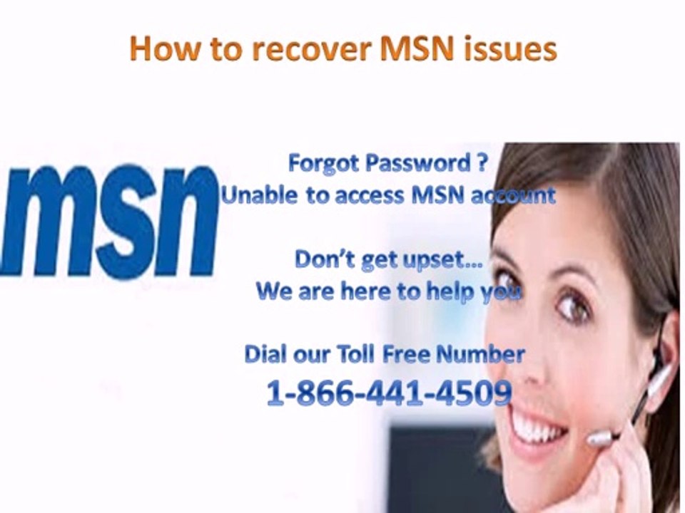 1-866-441-4509| I have forgot my msn password