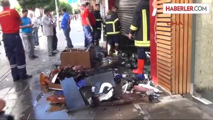 Gömlek Mağazasında Yangın Paniği