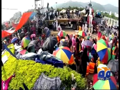 SC orders PAT, PTI to completely vacate routes to Constitution Avenue-Geo Reports-27 Aug 2014