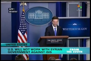 Washington says it won't work with Syria against IS