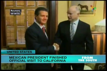 Mexican president finishes California visit