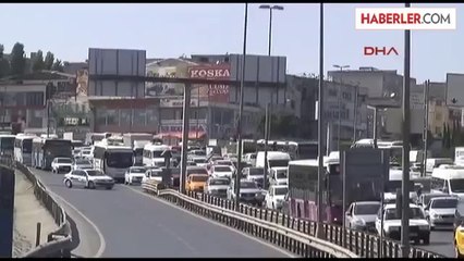 NATO'ya Ait Boru Patladı, E-5'te Panik Yaşandı