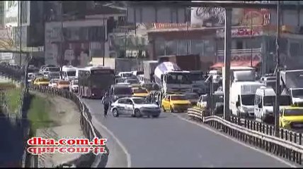 E-5'te uçak yakıtı alarmı