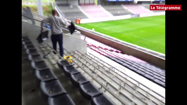 Guingamp : le démontage des sièges a commencé au stade du Roudourou