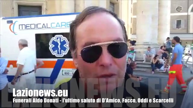 Funerali Aldo Donati - l'ultimo saluto di D'Amico, Facco, Oddi e Scarcelli (27.8.14)