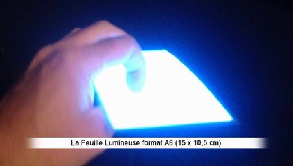 Feuille Lumineuse A6 - LumiereFroide.com