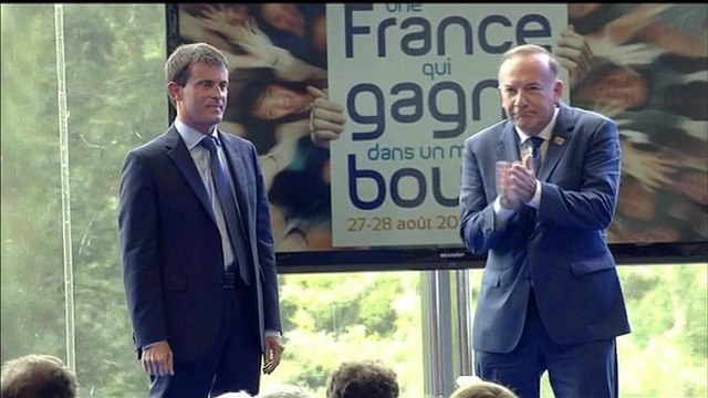 Standing ovation pour Valls à l'université d'été du Medef