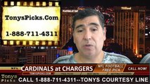 San Diego Chargers vs. Arizona Cardinals Pick Prediction NFL Preseason Pro Football Odds Preview 8-28-2014