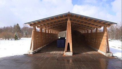 Projets exemplaires - La plateforme de stockage bois énergie à La Mouille (Jura)