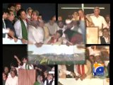 Imran Khan Speech Breaker-Geo Reports-27 Aug 2014