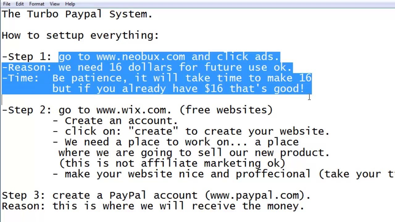 Step In Text Video 2