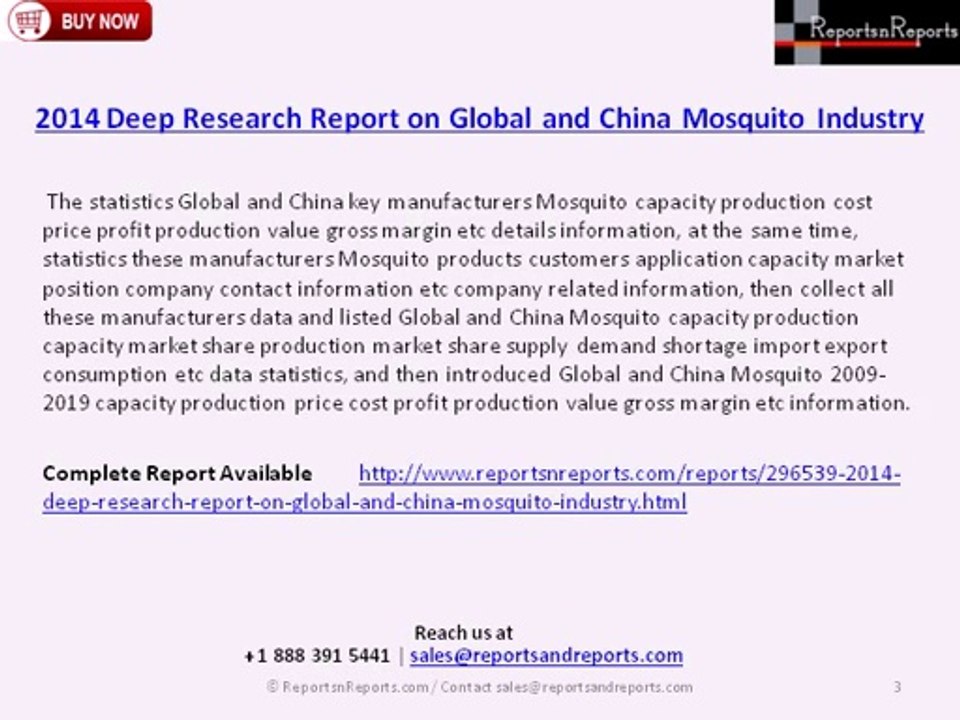 Global and China Mosquito Industry - Analysis a...