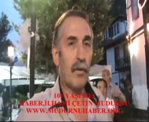 MUDURNU 101 YAŞINDA PASTASINI KESTİ