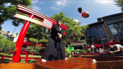 Swordsman Becomes Real-Life Fruit Ninja in New Ad