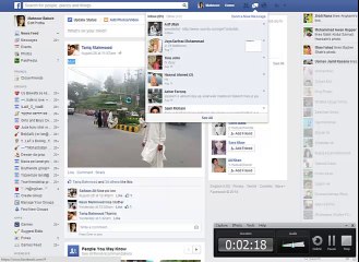 How to Find Inbox button on Facebook.