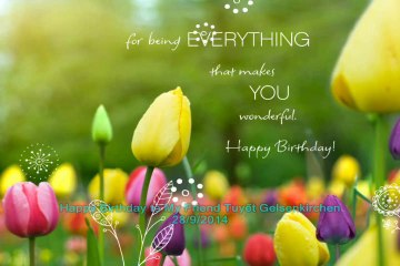 HAPPY BD TUYẾT GELSENKIRCHEN