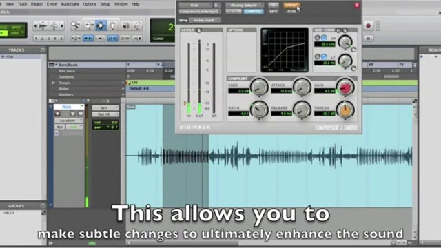 Pro Tools Basics - Plugins - Compression - How To Compress Track - Compress Audio