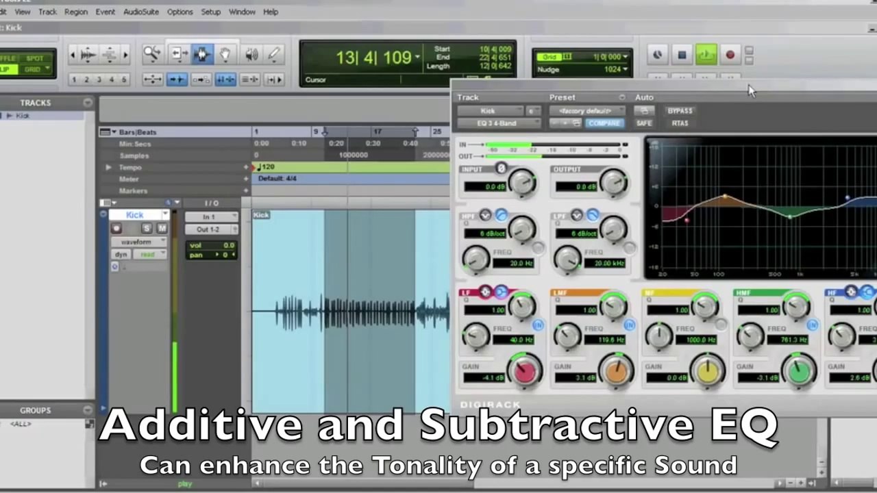 Pro Tools Basics - Plugins - EQ - How To EQ a Track - EQ Audio - Graphic Equalizer