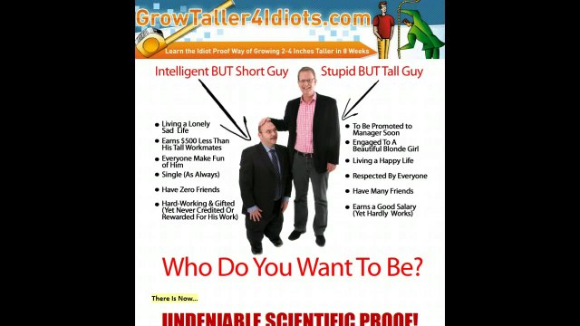 Grow Taller 4 Idiots Review - Don#39;t Buy Grow Taller For Idiots Until You Watch This Video
