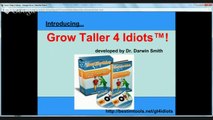 Grow Taller 4 Idiots  Watch My Grow Taller 4 Idiots Review To See How It Can Help You