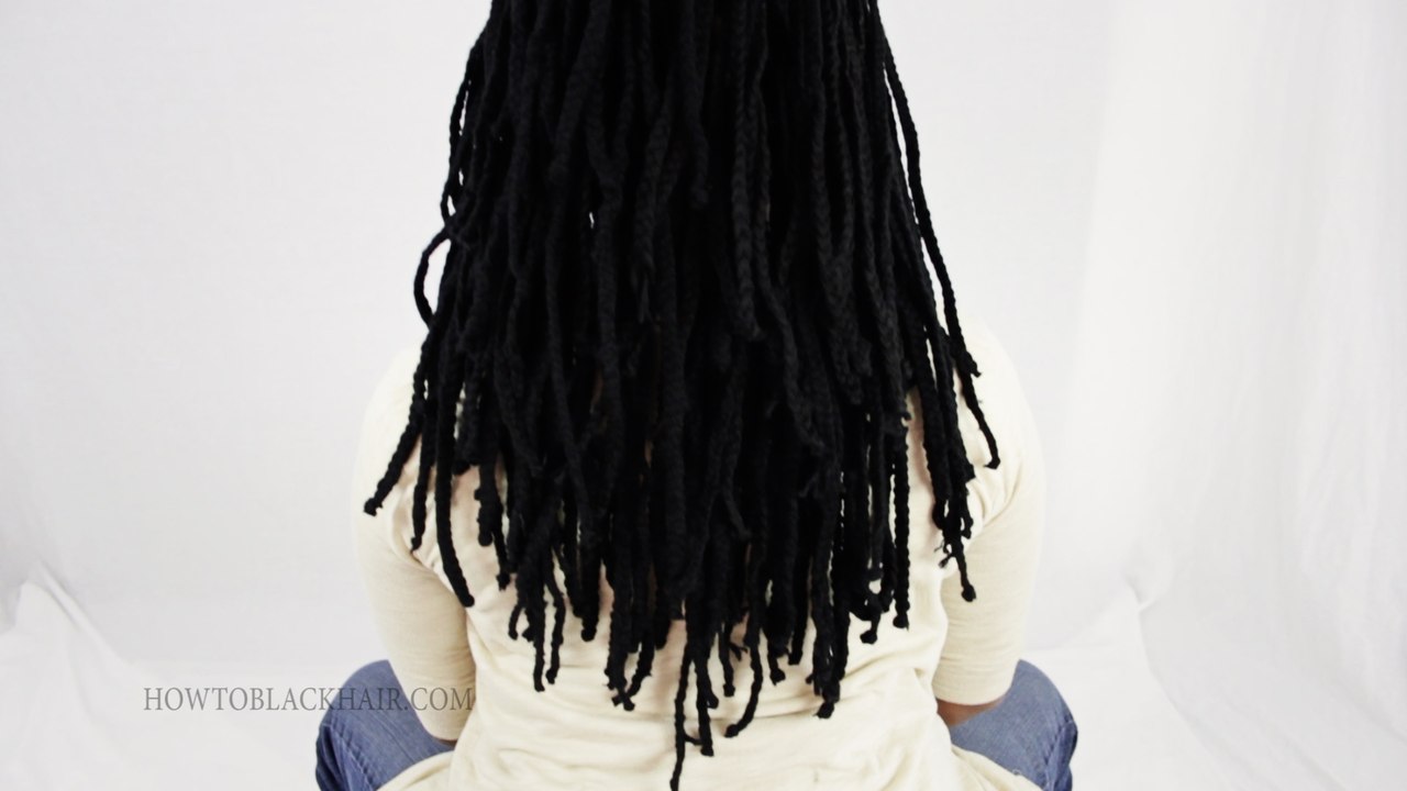 3 Hairstyles For Yarn Braids/ Genie Locs Tutorial Part 6 of 7
