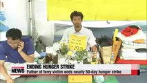 Father of Sewol-ho ferry victim ends hunger strike
