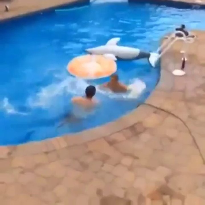 Il tente un saut et fait un gros face au sol