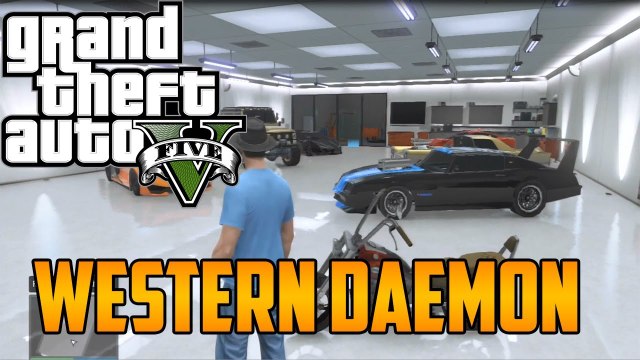 GTA 5 - Rare Motorcycle Western Daemon Spawn Location + Fully Upgraded (GTA 5 Online Gameplay)
