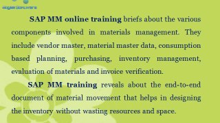 Online Sap MM Classes & Training In Chennai