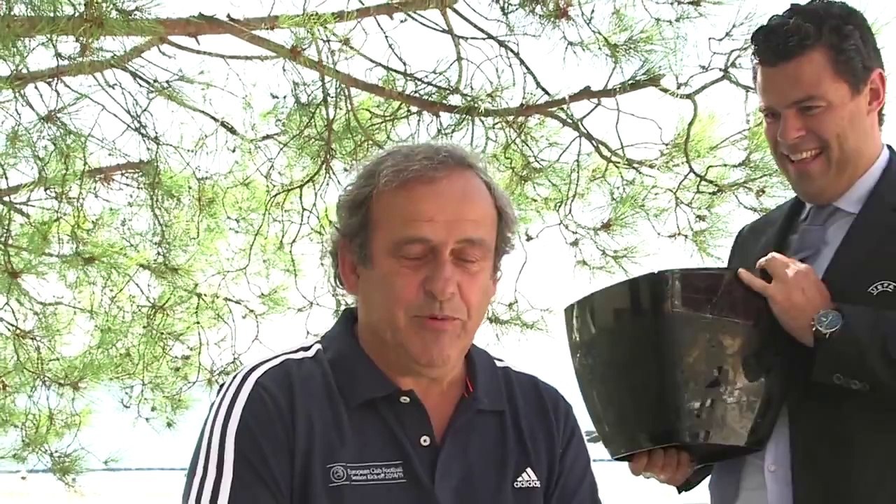 Michel Platini ALS Ice Bucket Challenge