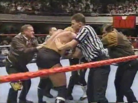 Shawn Michaels + Bret Hart + Steve Austin + Sid (RAW 02.03.1997)