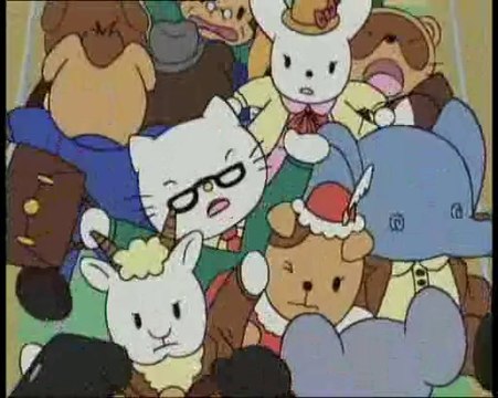 Hello kitty le voyage en train dessins animés