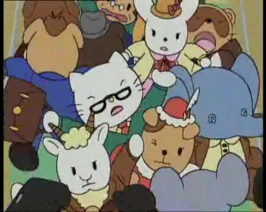 Hello kitty le voyage en train dessins animés