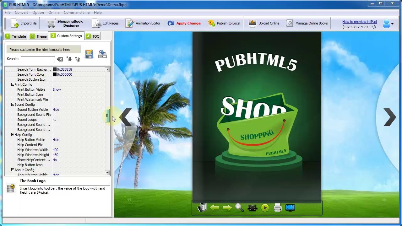 Easy steps for creating PDF digital page flip book with rich media