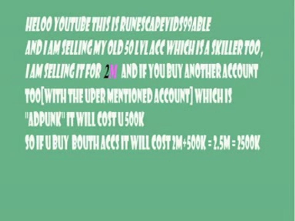 PlayerUp.com - Buy Sell Accounts - Selling Runescape F2p Account