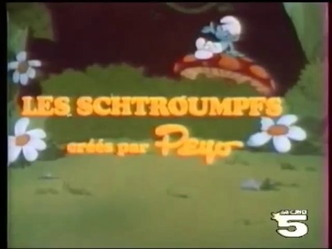 Les Schtroumpfs générique (3ème version La Cinq - Dorothée)