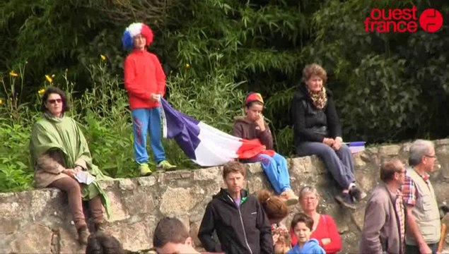 Jeux équestres mondiaux : Annie, à Genêts, pour bien voir l'epreuve d'endurance