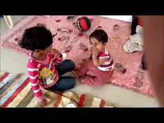 Funny Kids Video : Little Sisters Fighting for Lollypop